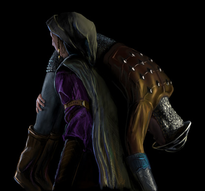 Zaya carrying brothel guard